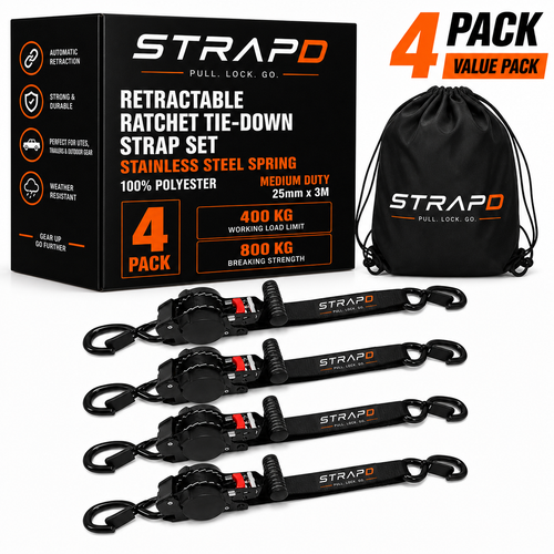 STRAPD T-Handle Ratchet Straps